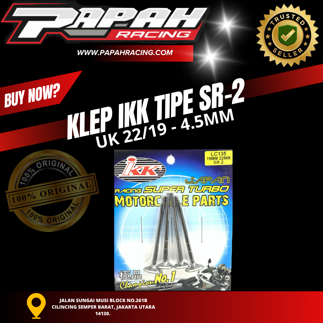 KLEP IKK TIPE SR-2 UKURAN 19-22 DIAMETER 4.5MM IKK